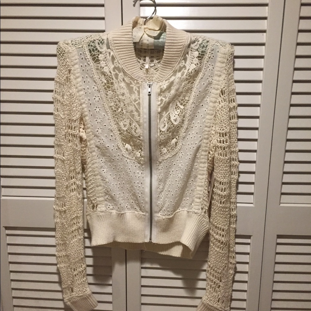 🆕🌾 FREE PEOPLE “Sold Out” Sun Storm Bomber Top - Picture 4 of 8